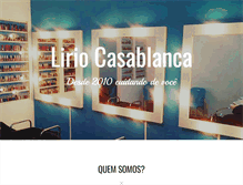 Tablet Screenshot of liriocasablanca.com.br